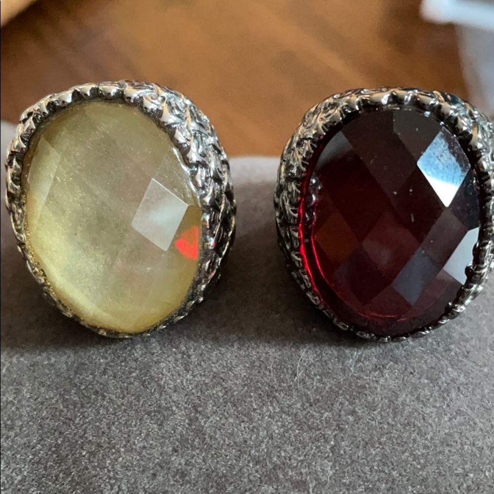 SET OF 2 costume rings